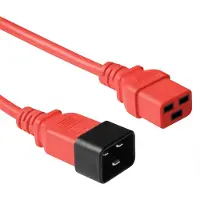 ACT C19 - C20, 0.60m Rouge 0,6 m Coupleur C19 Coupleur C20