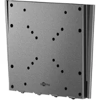 Goobay 74415 Basic Support TV mural Caravan FIXED (M), noir - Support pour téléviseurs de 23 à 42 pouces (58 - 107 cm), max. 30 kg, design ultra-plat avec seulement 18 mm de distance du mur