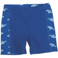 Playshoes Shorts de bain 'Hai' bleu / aqua / blanc