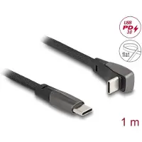 DeLOCK USB 2.0 Kabel USB Type-C St > Type-C St gewinkelt 1m