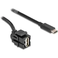 DeLOCK Câble USB - Connecteur USB-C (M) à angle droit vers USB (F)