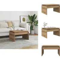 vidaXL Table basse Artisan-Chêne 68x50x38 cm Bois composite