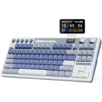 Royal Kludge RK M87 Ocean Blue Gaming Keyboard Cream switch