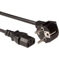 ACT Powercord LSZH connecteur de main CEE7/7 mâle (angle)