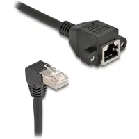 DeLOCK Câble de rallonge réseau Delock S/FTP RJ45 Connecteur RJ45 90 coudé