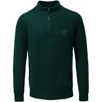 Salsa Jeans Basic Regular Fit Half Zip Sweater Vert M Homme