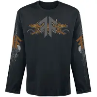 Amon Amarth T-shirt manches longues de - Fafner's Gold - S - M - pour Homme - noir - Taille S