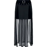 Banned Alternative Jupe courte Gothic de - Obsidian - Jupe - XS - XXL - pour Femme - noir - Taille XL