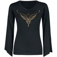 Le Seigneur Des Anneaux T-shirt manches longues de - Elfique - S - XXL - pour Femme - noir - Taille XL