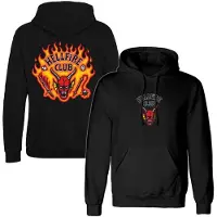 Stranger Things Sweat-shirt à capuche de - Hellfire Club Flames - S - XXL - pour Homme - noir - Taille M