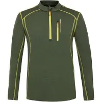 Protest Prtkurano Half Zip Long Sleeve T-shirt Vert S Homme