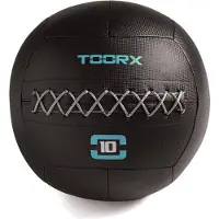 Toorx Professional Wall Ball Absolute– Balle de Médecine en Éco-Cuir pour Entraînement - 10 kg