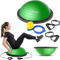 OEM Ballon de fitness de 63,5 cm avec bande élastique et pompe pour l'entraînement de la stabilité