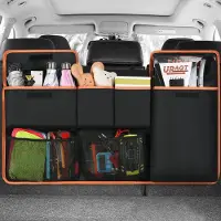 OEM Organiseur de coffre de voiture, 100 x 45 cm, grand sac de voiture, imperméable, avec 6 sangles réglables et 3 sangles de fixation