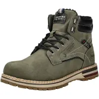 Dockers Bottines à lacets olive / noir