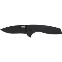 SOG Couteau pliant Aegis FLK 2.0, Black Stonewash