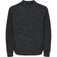 Only & Sons Pull-over 'ONSJOIN' noir chiné