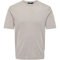 Only & Sons T-Shirt Manches courtes de - ONSWYLER LIFE REG 14 SS KNIT NOOS - S - XXL - pour Homme - beige - Taille M