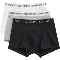 Gant Boxers trunk Lot de 3 Noir Gris Blanche