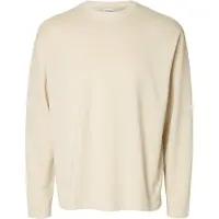Selected T-Shirt 'Oscar' beige