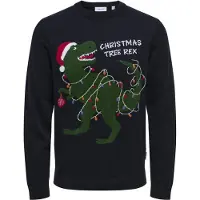 Only & Sons Pull-over 'ONSXmas' bleu nuit / émeraude / rouge / blanc