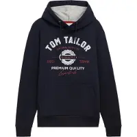 Tom Tailor Sweat-shirt marine / rouge foncé / blanc