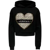 Kids Only GIRLS Sweat-shirt 'KOGCooper' mastic / or / noir / blanc