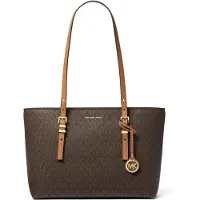 Michael Kors pour femme. 30T5GQNT2B Sac fourre-tout monogrammé marron (OSFA), Casuel, PVC