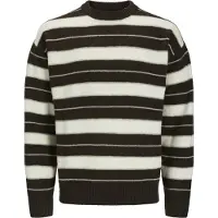 Jack & Jones Pull-over 'Ollie' marron / blanc