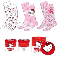 Hello Kitty Chaussettes Anime de - Standard - pour Femme - multicolore - Taille Standard