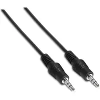 Aisens Stereo Cable A128-0143/ Jack 3.5 Male - Jack 3.5 Male/ Jusqu'à 0.1W/ 3m/ Noir