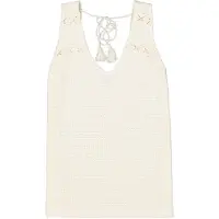 Garcia F50022 Sleeveless T-shirt Beige M Femme
