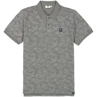 Garcia D51021 Short Sleeve Polo Vert,Gris L Homme