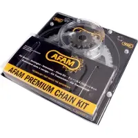 Afam Kit Chaîne Pour Moto Yamaha 125 Dt Re 2004 À 2007 Neuf