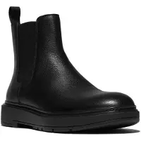 FitFlop Skandi Tumbled Leather Chelsea Booties Noir EU 46 Homme