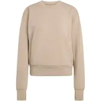 Adidas Designed For Training Warm-up Crewneck Sweatshirt Beige M Femme