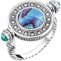 Thomas Sabo - TR2427-646-7-52 - Bague - Femmes - Abalone Coin - Weite 52
