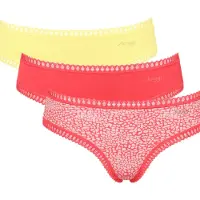 Sloggi Slip 'Go Crush' jaune pastel / corail / homard / blanc