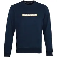 Emporio Armani Sweat-shirt bleu marine / jaune / blanc