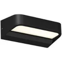 Briloner Applique murale d'extérieur LED AHLEN, protection contre les projections d'eau IP44, lumière blanche neutre, noir, 14,2 x 8,3 x 5,2 cm