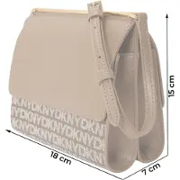 DKNY Sacs à bandoulière Femme R43E5 G79 Couleur : Beige Taille : Taille unique