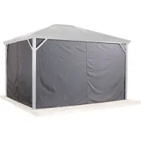 Sojag Rideaux avec clips pour pavillon Verona 1010 Gris foncé