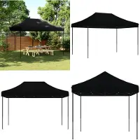 vidaXL Tente de réception pliable Pop-Up noire 410x279x315 cm