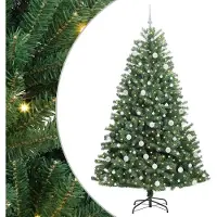 vidaXL Sapin de Noël Artificiel à Branches Articulées Vert 210 cm