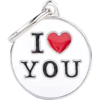 My Family Médaille Pour Animaux I Love You
