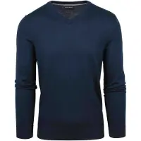 Suitable Pullover à col en V Merino Navy
