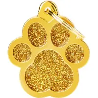 My Family Médaille Brillante Pour Animal De Compagnie Avec Une Grosse Patte