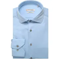 Giordano Maggiore Modern Fit Chemise en jersey Bleu doux, Unicolore