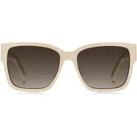 BOSS Lunettes de soleil en acétate beige avec double monogramme B