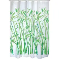 Spirella Rideau de douche Polyester BAMBUS 180x200cm Vert